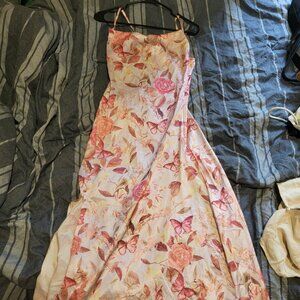 Floral Y2K Slit Dress